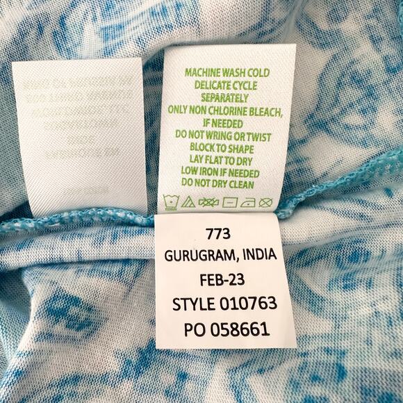 Lilly Pulitzer Lindy Dress Amalfi Blue Sunny State of Mind Sleeveless | SZ M - Picture 13 of 14